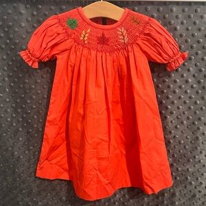 Mom and Me Fall Smocked Dress